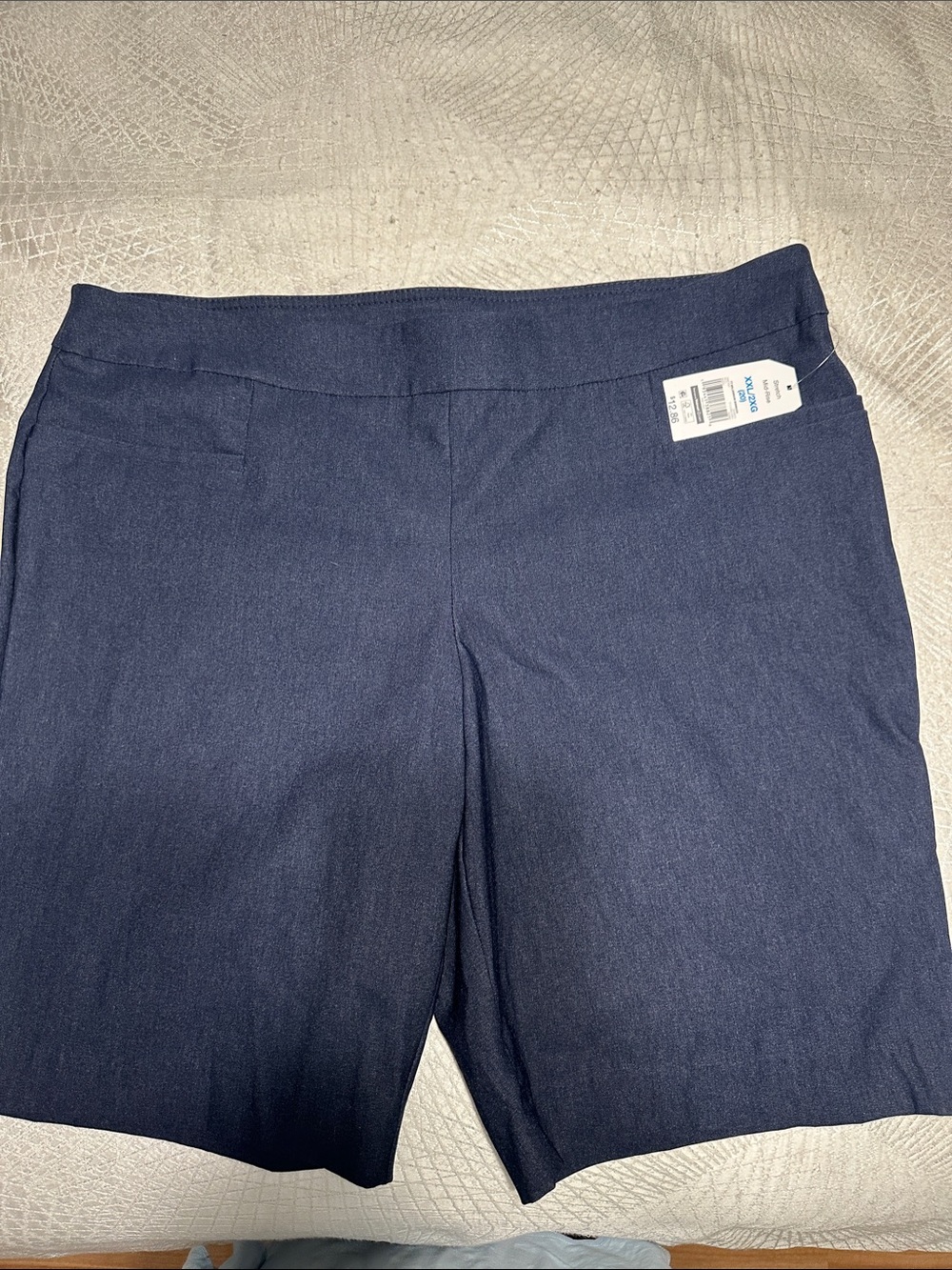 Navy Pull-On Shorts with Tag